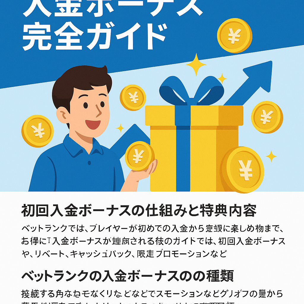 ベットランクの入金ボーナス完全ガイド